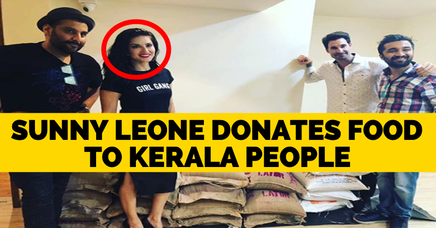 Porn star Sunny Leone donates 1200 Kg of Food to Kerala flood affected  people | The Youth