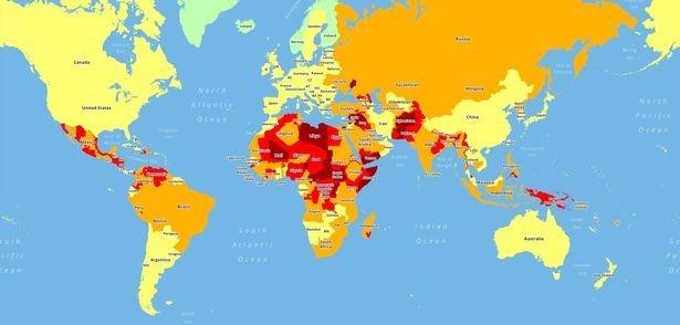 not safe travel countries