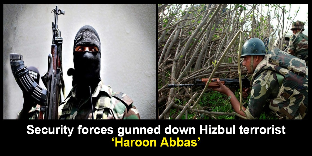 Hizbul terrorist Haroon Abbas killed