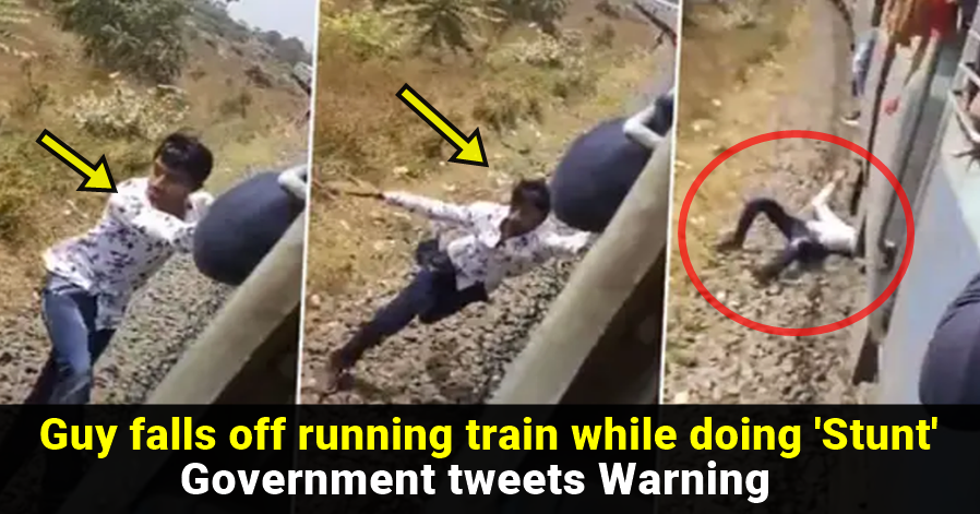 Horrifying TikTok video shows boy falling off Running Train while ...