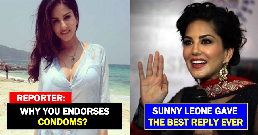 Reporter asked "Why do you endorse Condoms", Sunny Leone replied to him