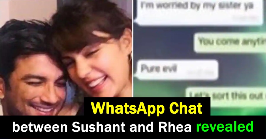 Rhea shared private Whatsapp chats with BF Sushant Singh, read details