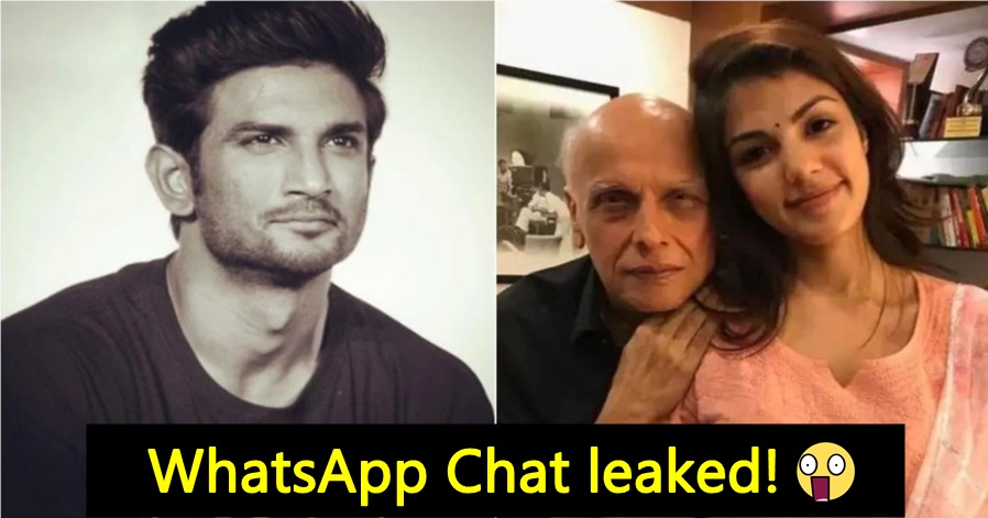 Rhea Chakraborty's private chat with Mahesh Bhatt has finally been revealed, details inside