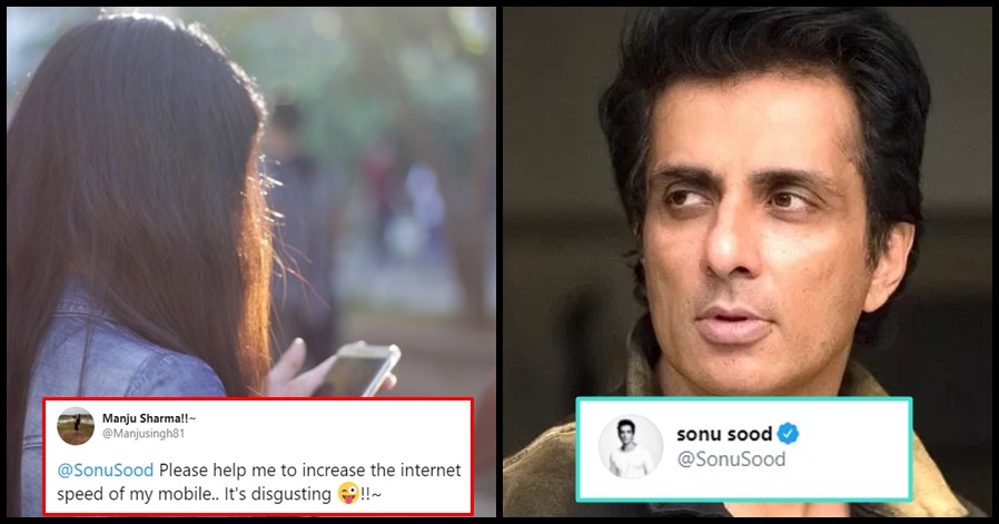 Girl asked Sonu Sood to increase Internet speed; this is how the actor replied