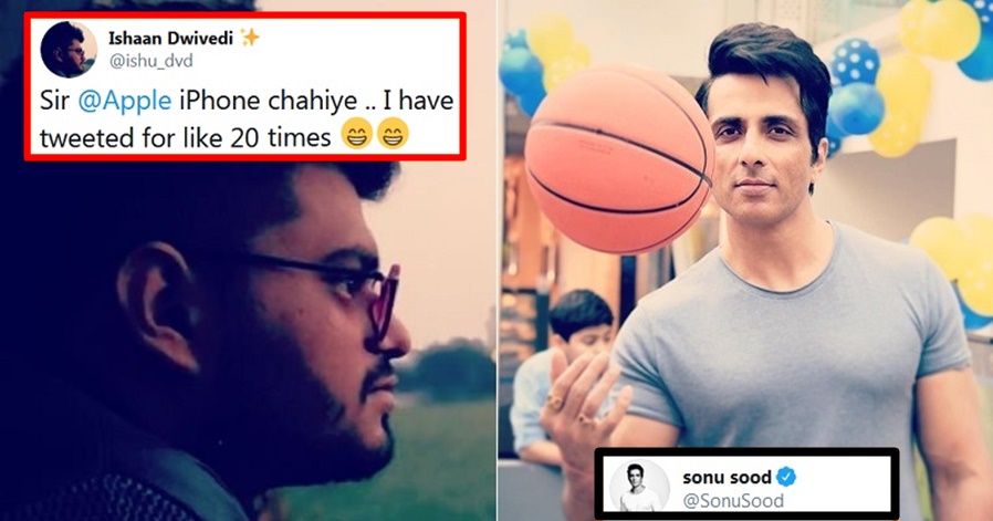 Sonu Sood replies to a fan who asked him for an iPhone, this is how India's hero replied