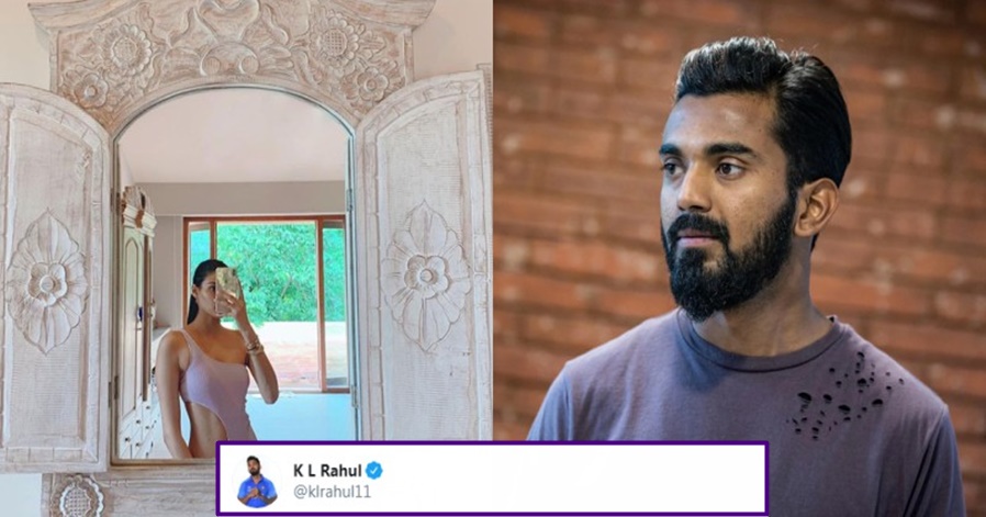 KL Rahul reacts to Athiya Shetty's recent Swimwear picture, check out his comment on Instagram