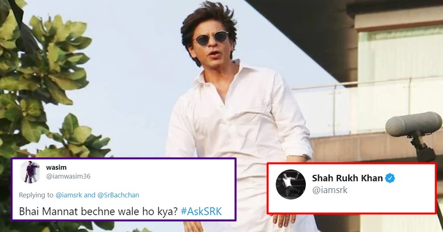 User asks SRK if he wants to sell his house Mannat, his reply wins internet