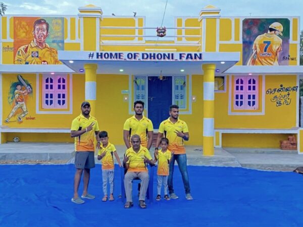 MS Dhoni has a touching message to a Fan who 'painted his Home in colours of CSK'