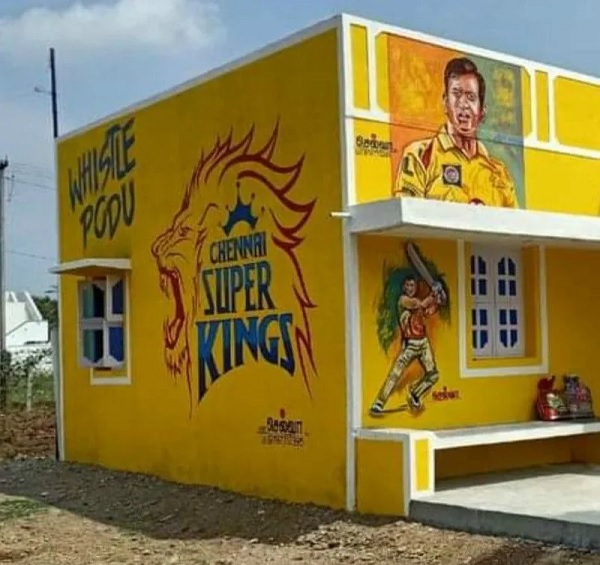 MS Dhoni has a touching message to a Fan who 'painted his Home in colours of CSK'