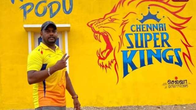 MS Dhoni has a touching message to a Fan who 'painted his Home in colours of CSK'