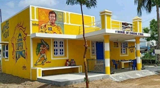 MS Dhoni has a touching message to a Fan who 'painted his Home in colours of CSK'