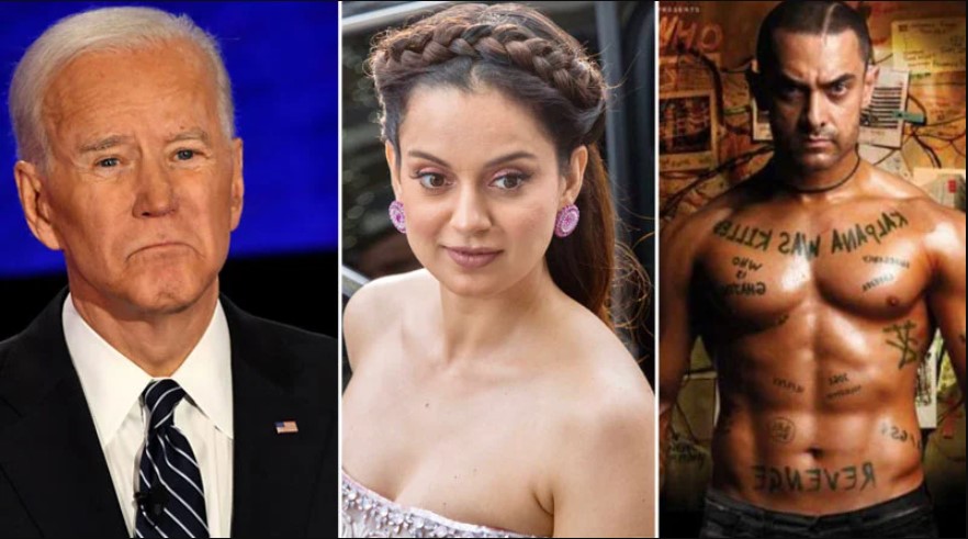 Kangana Ranaut compares Joe Biden to Aamir Khan's character from Ghajini movie