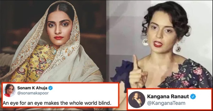 Kangana gives 'Sassy reply' to Sonam Kapoor after she compared her to Rhea