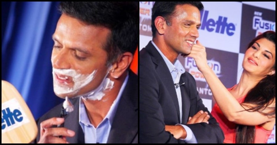 When Jacqueline Fernandez playfully teased Rahul Dravid's cheeks