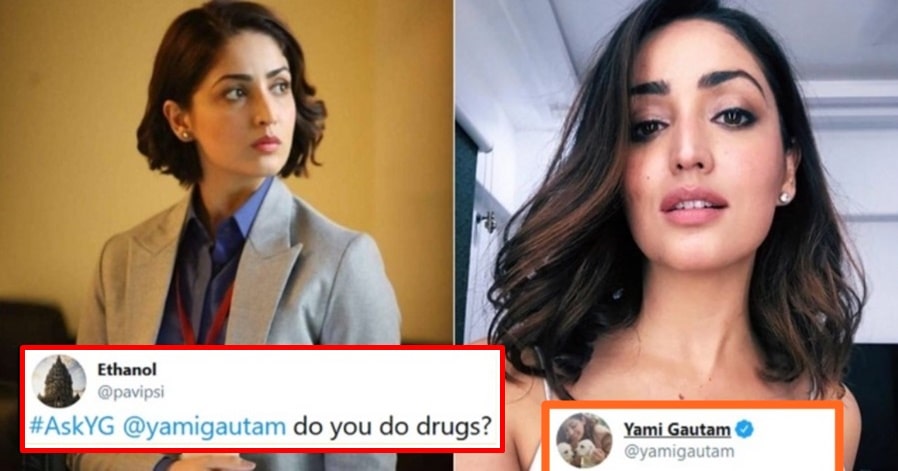 "Do you do drugs?"- Fan asks Yami Gautam; She gives a Brilliant reply!