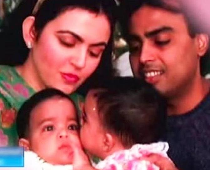 Unseen Childhood pics of Akash Ambani, Anant Ambani and Isha Ambani