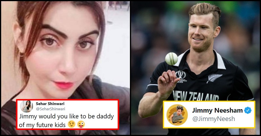 Jimmy Neesham replies to Pakistani actress who wants Babies from him