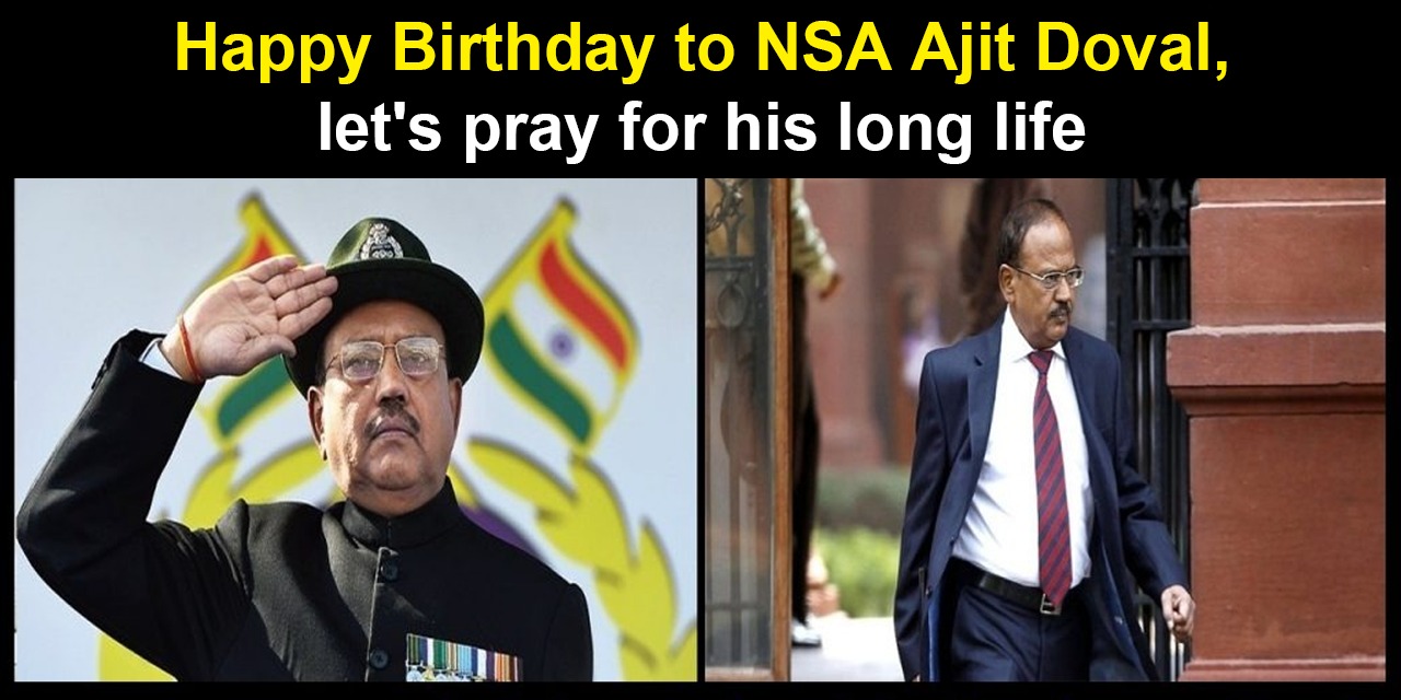 NSA Ajit Doval celebrates his 76th birthday, Let’s wish him more success ahead