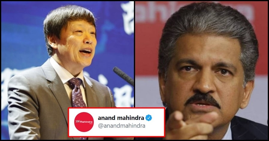 Chinese guy tried to troll India on Twitter; Anand Mahindra silences him