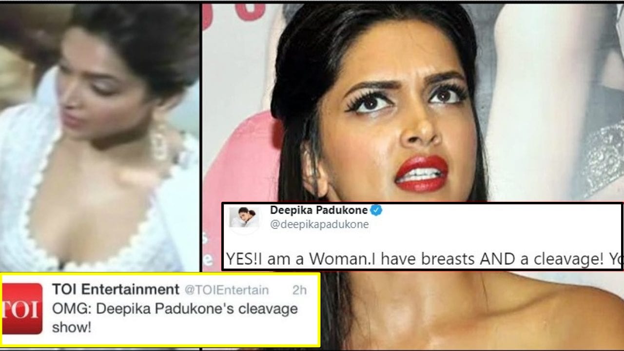 Times Of India saw Deepika's cleavage; the B'wood actress gives a fitting reply!
