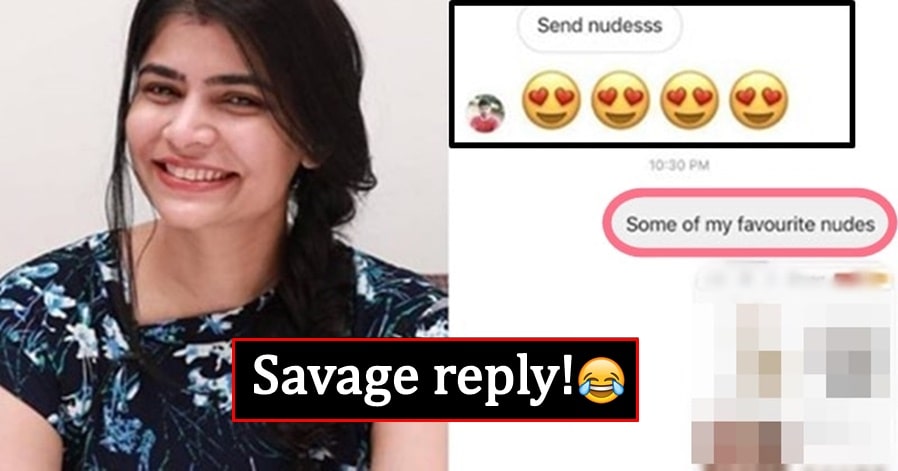 Pervert asks Chinmayi for nudes, gets a savage reply from her