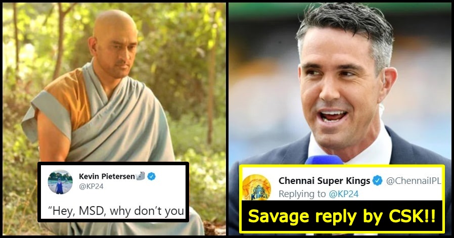 Kevin Pietersen took a dig at MS Dhoni; CSK gives the best reply ever