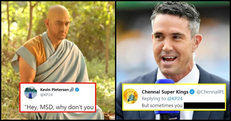 Kevin Pietersen posts a throwback photo and trolled Dhoni; gets an epic reply from CSK