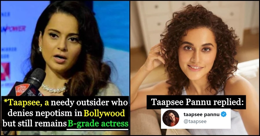 War of Words: Kangana calls Taapsee Pannu 'B-Grade actress'; Taapsee gets mad and gives a reply