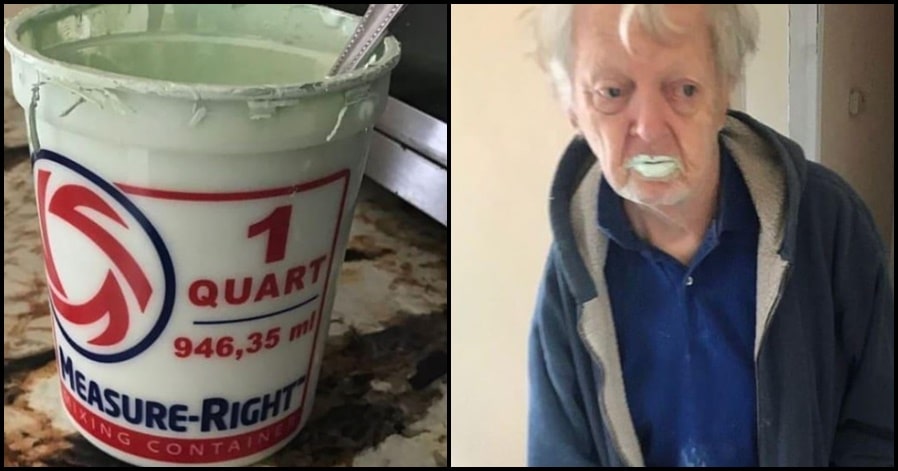 92-yr-old US man eats half a litre of paint mistaking it for Yogurt, read details