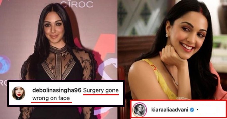 'Surgery gone wrong on face' -a female fan trolls Kiara Advani; the actress strikes back!