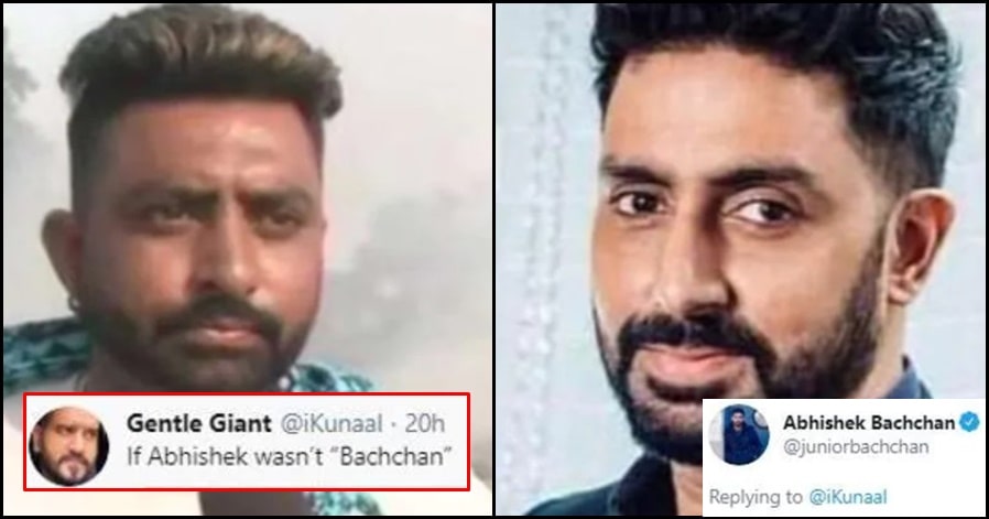 Netizen trolled Abhishek Bachchan with a farmer's picture; the actor responds!