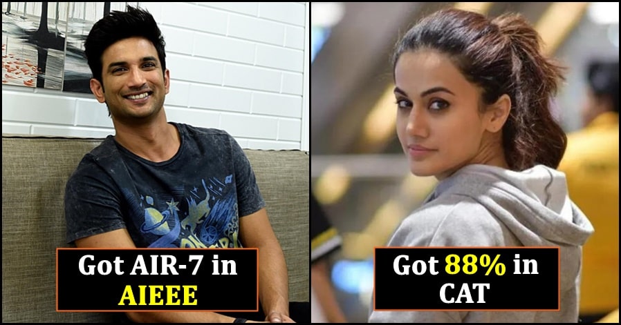 These celebrities were bright students; scored top marks in competitive exams