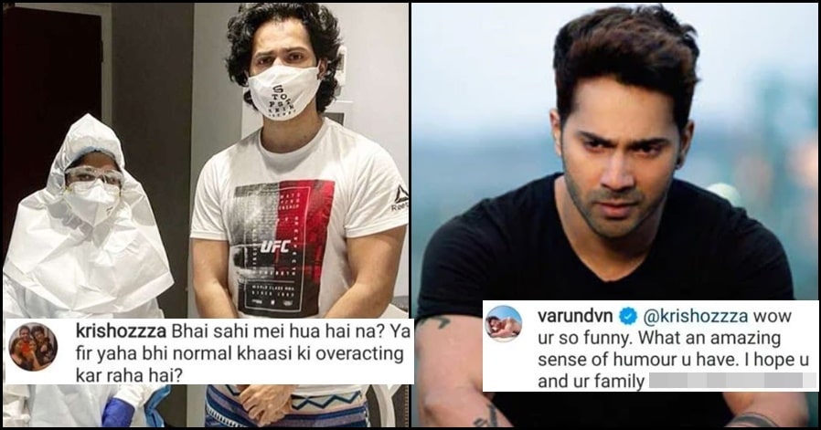 When Varun Dhawan gave an epic reply to a troll who said he is faking COVID-19 diagnosis