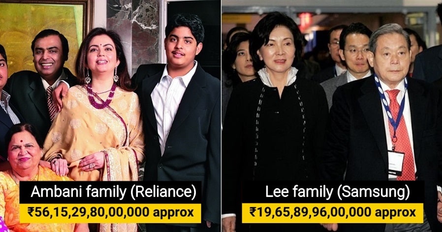15 Richest families in Asia, their net worth is mind-blowing!
