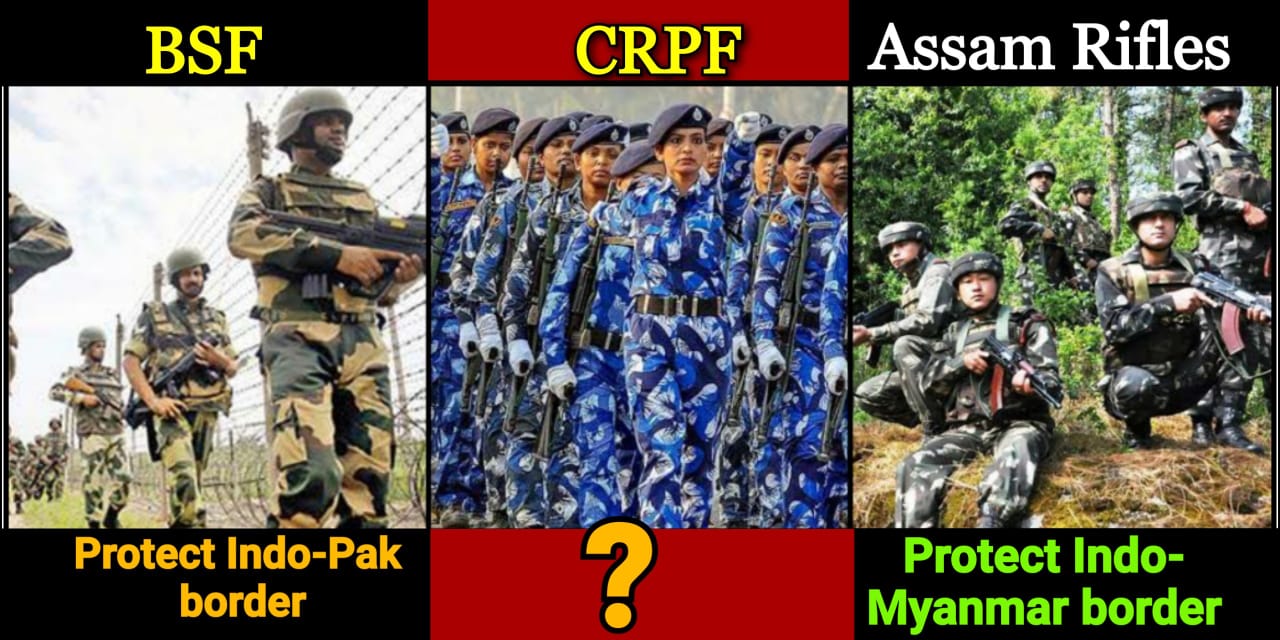 A quick information on India's paramilitary forces and their roles; full details explained