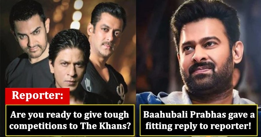 Prabhas was asked about competing with Khans; he gave an epic reply!