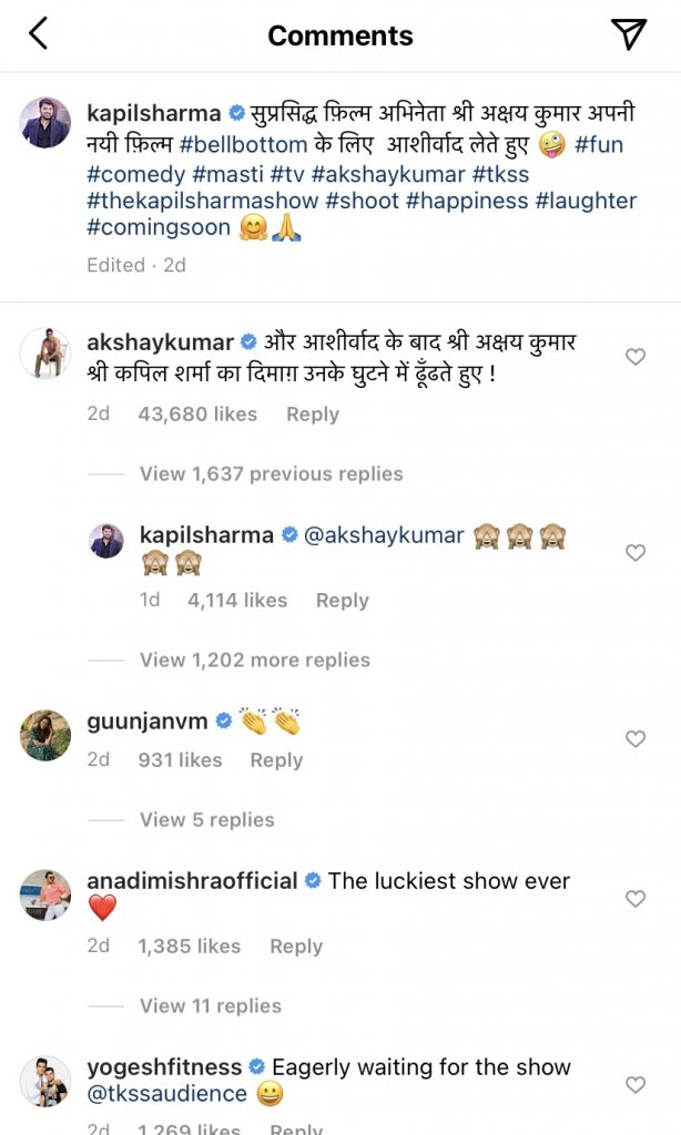 Kapil Sharma tried to troll Akshay Kumar but got trolled back savagely