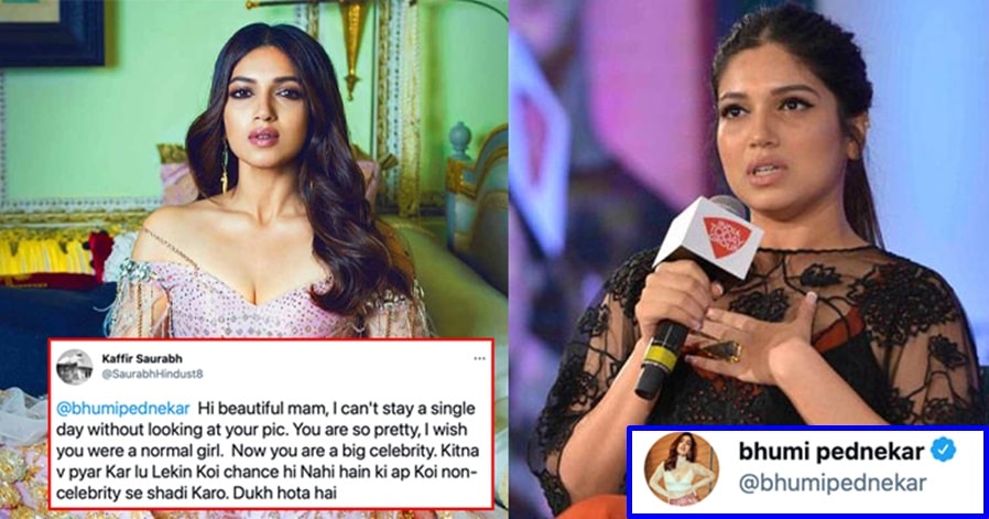 Fan romantically proposes to Bhumi Pednekar on Twitter; this is how she replied!