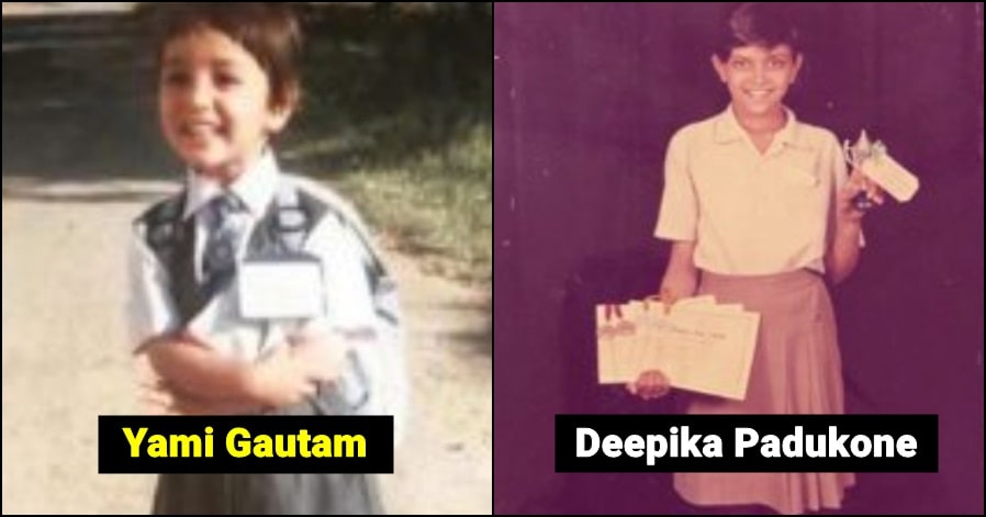 Cute pictures of Bollywood Celebs in school uniforms, catch details