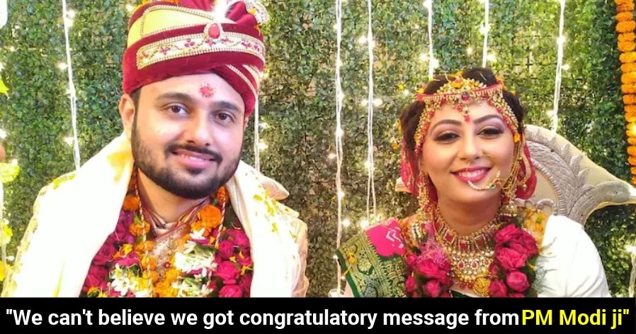 Dhanbad couple gets delighted after receiving wishes from PM Modi on their wedding