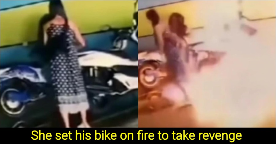 Angry Woman Sets Ex-lover's Rs 23 Lakh Bike on Fire to take revenge