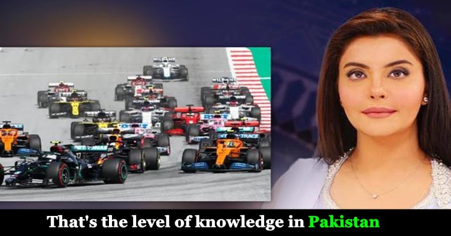 Pakistan TV anchor's explanation of Formula 1 leaves netizens in splits