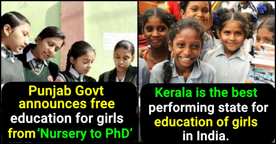 List of States that offer the best education for Girls in India
