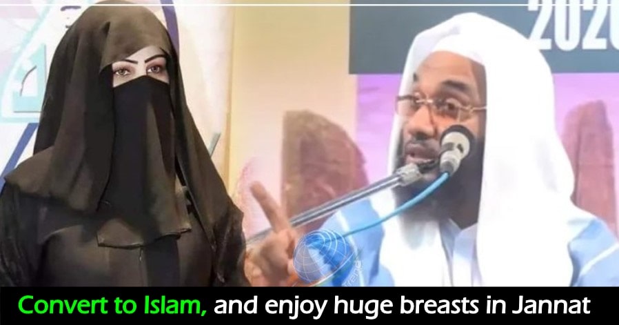 "Big Boobs are available in Jannat for you," Maulvi invites youths to Islam