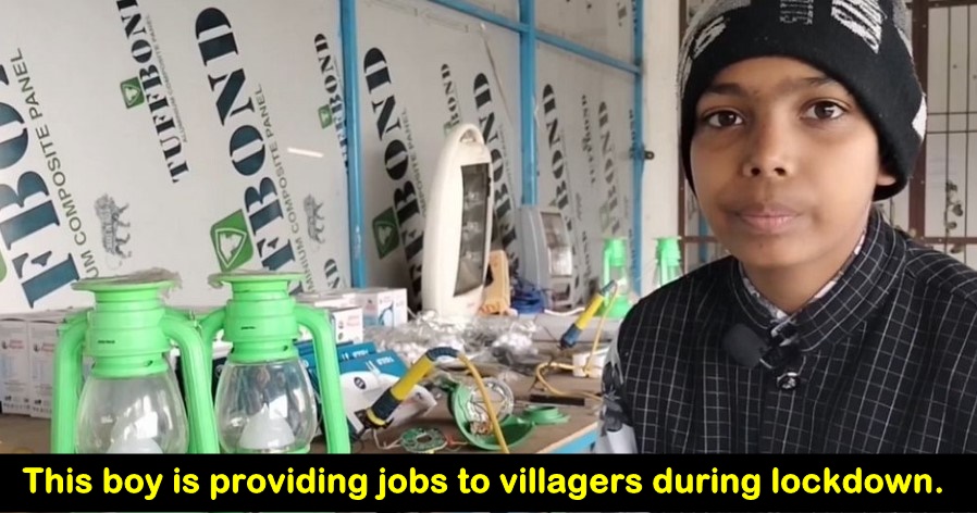 During Job crisis in India, this Class 8 Student starts LED company and offers Jobs to Villagers