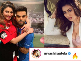 Urvashi's epic reply to a Fan who teased her by comparing her to Virat Kohli