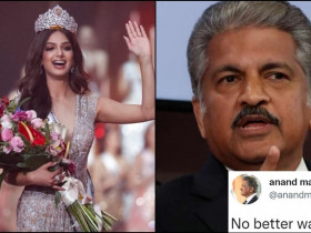 Harnaaz Sandhu beats 80 contestants to become Miss Universe 2021; Anand Mahindra reacts!
