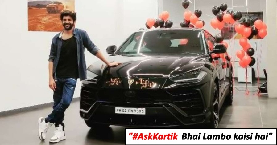 Kartik Aaryan gives Sassy reply to fan asking about his Lamborghini Urus
