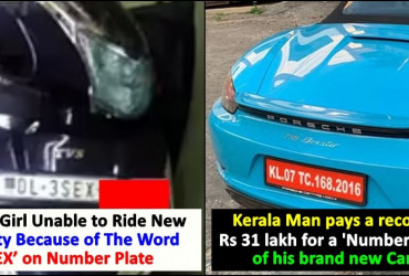 People who made headlines for their number plate on vehicles in India, catch details