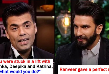 Karan Johar asks the most difficult question to Ranveer Singh, here's how he handled it
